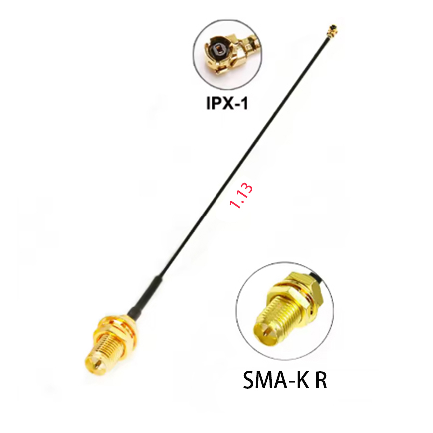 天线转接线 射频同轴线 SMA 母头外螺内针转IPEX G1  RG1.13 线长120mm  4件套 RF射频连接线  适用所有射频发射 / 接收通信系统图片