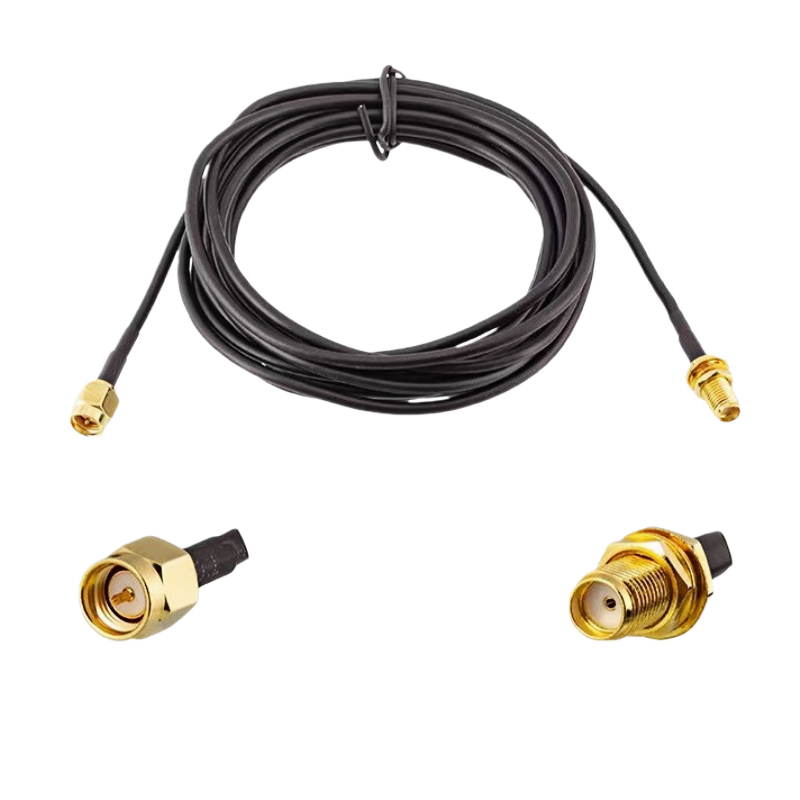 天线转接线 射频同轴线 SMA母头外螺内孔转 SMA-J 公头内螺内针  RG174 线长50cm   RF射频连接线  适用所有射频发射 / 接收通信系统图片