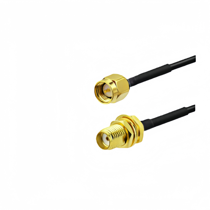 天线转接线 射频同轴线 SMA母头外螺内孔转 SMA-J 公头内螺内针  RG174 线长50cm   RF射频连接线  适用所有射频发射 / 接收通信系统图片