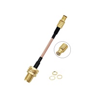 天线转接线 射频同轴线 SMA母头外螺内孔转 MCX 直头  RG178 线长150mm   RF射频连接线  适用所有射频发射 / 接收通信系统