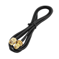 天线转接线 射频同轴线 SMA母头外螺内针转 SMA-J 公头内螺内针  RG174 线长1米   RF射频连接线  适用所有射频发射 / 接收通信系统