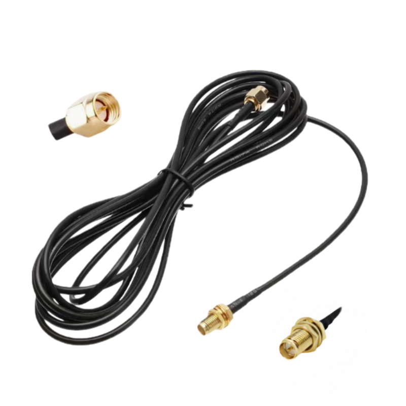 天线转接线 射频同轴线 SMA母头外螺内针转 SMA-J 公头内螺内针  RG174 线长1米   RF射频连接线  适用所有射频发射 / 接收通信系统图片