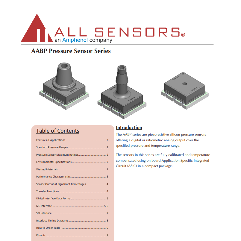 AABP-015G-HANN-C-C2A5 压力传感器图片