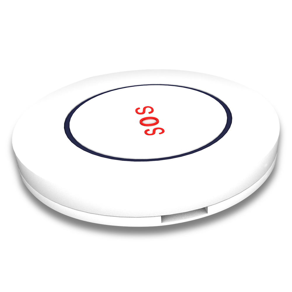 随意贴圆形sos紧急报警器呼叫按钮无线智能定位器老人儿童防丢器图片