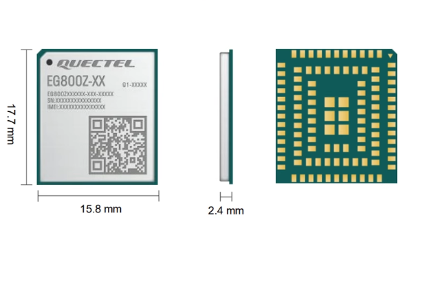 移远 EG800Z 系列 | 超小尺寸 LTE Cat 1bis 模组图片