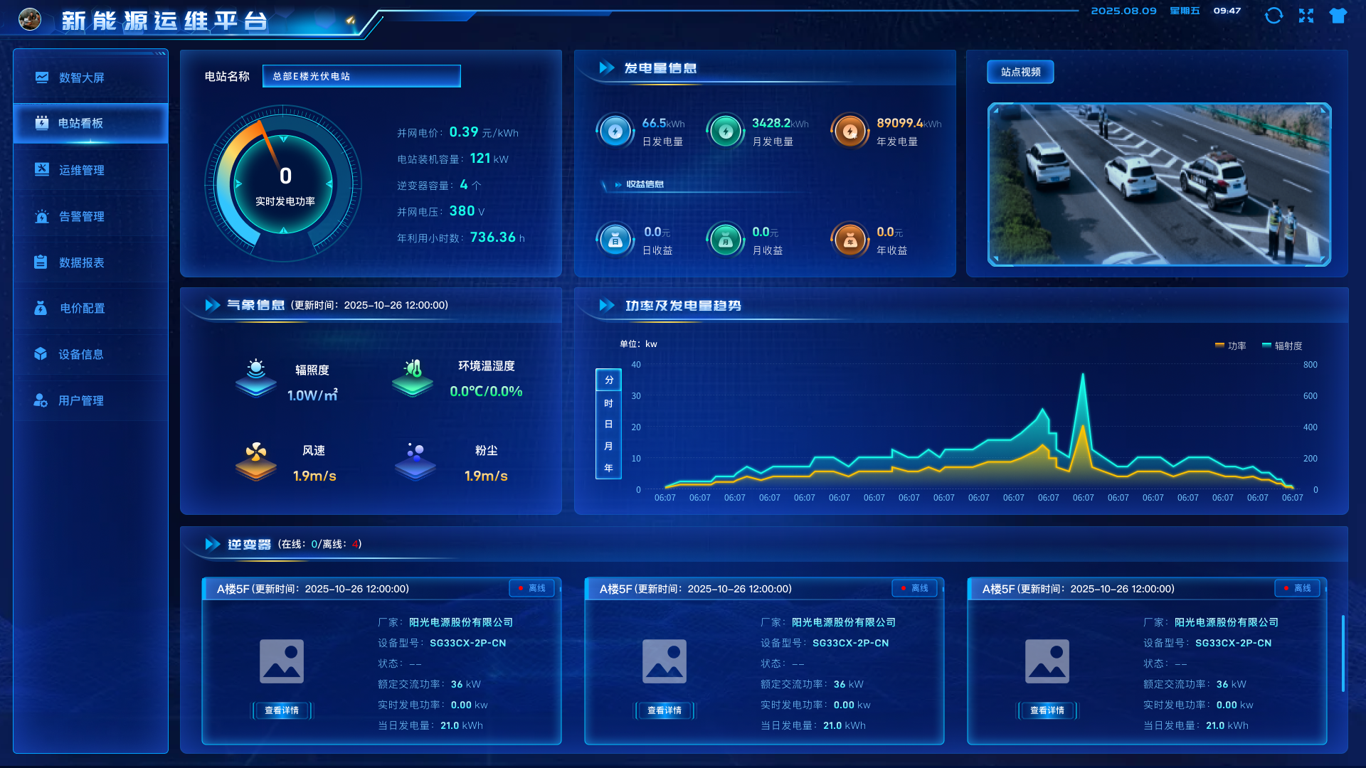 光伏鱼塘水质光照环境一体化监测运维平台图片