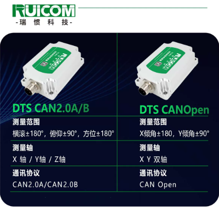 瑞惯-DTS CAN2.0A/B 动态高抗震倾角传感器工程设备测控倾角仪图片