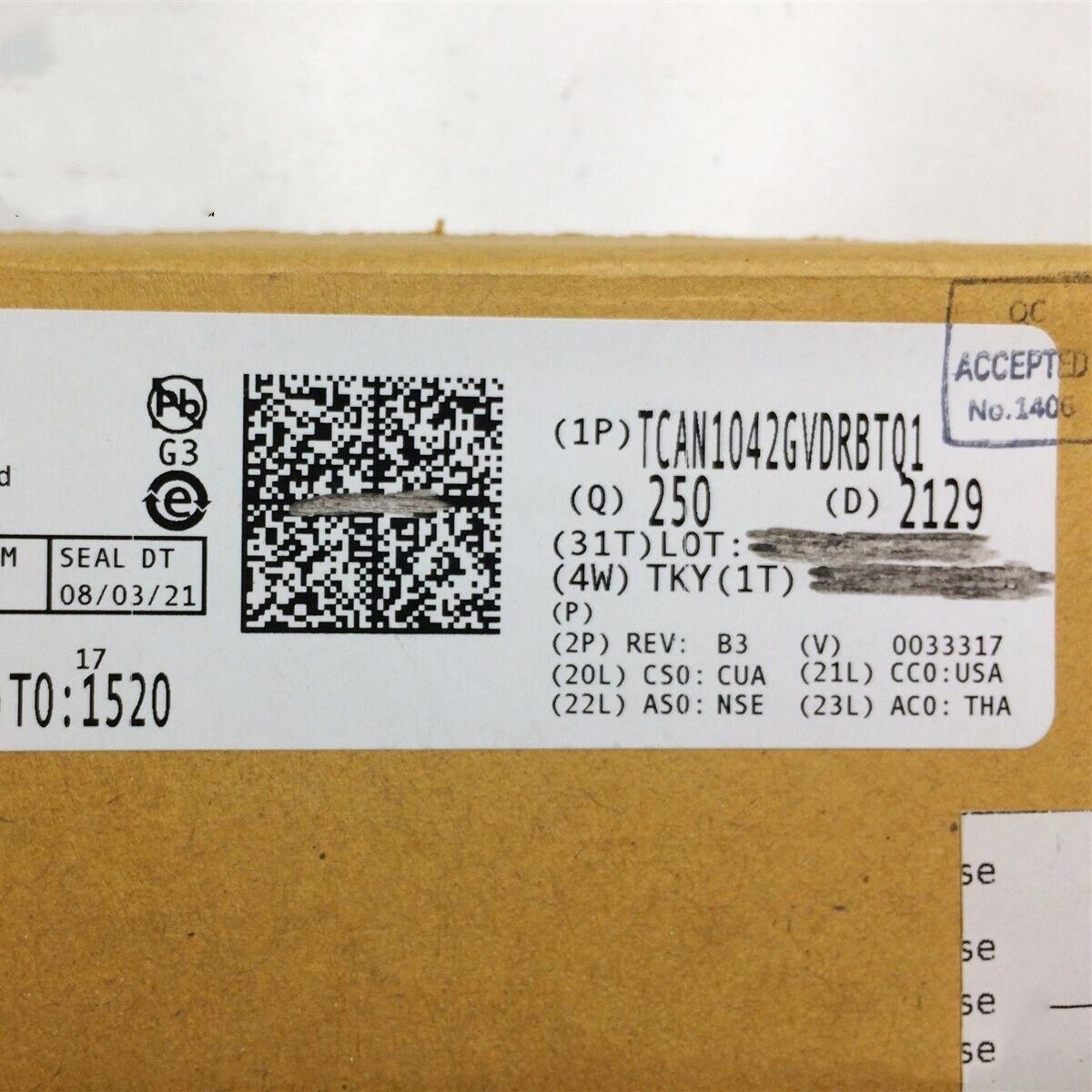 全新原装 TI德州仪器 TCAN1042HGVDR CAN芯片收发器 SOIC-8封装图片
