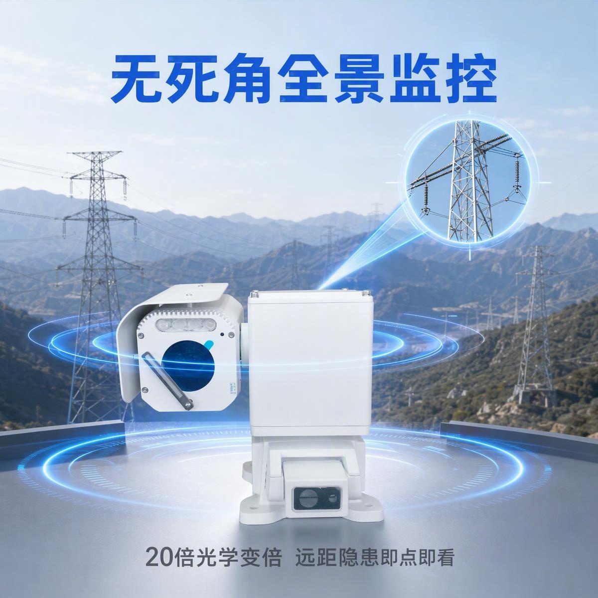 TLKS-PMG-100BM输电线路铁搭可视化监控装置  输电线路“三跨”视频监控装置图片
