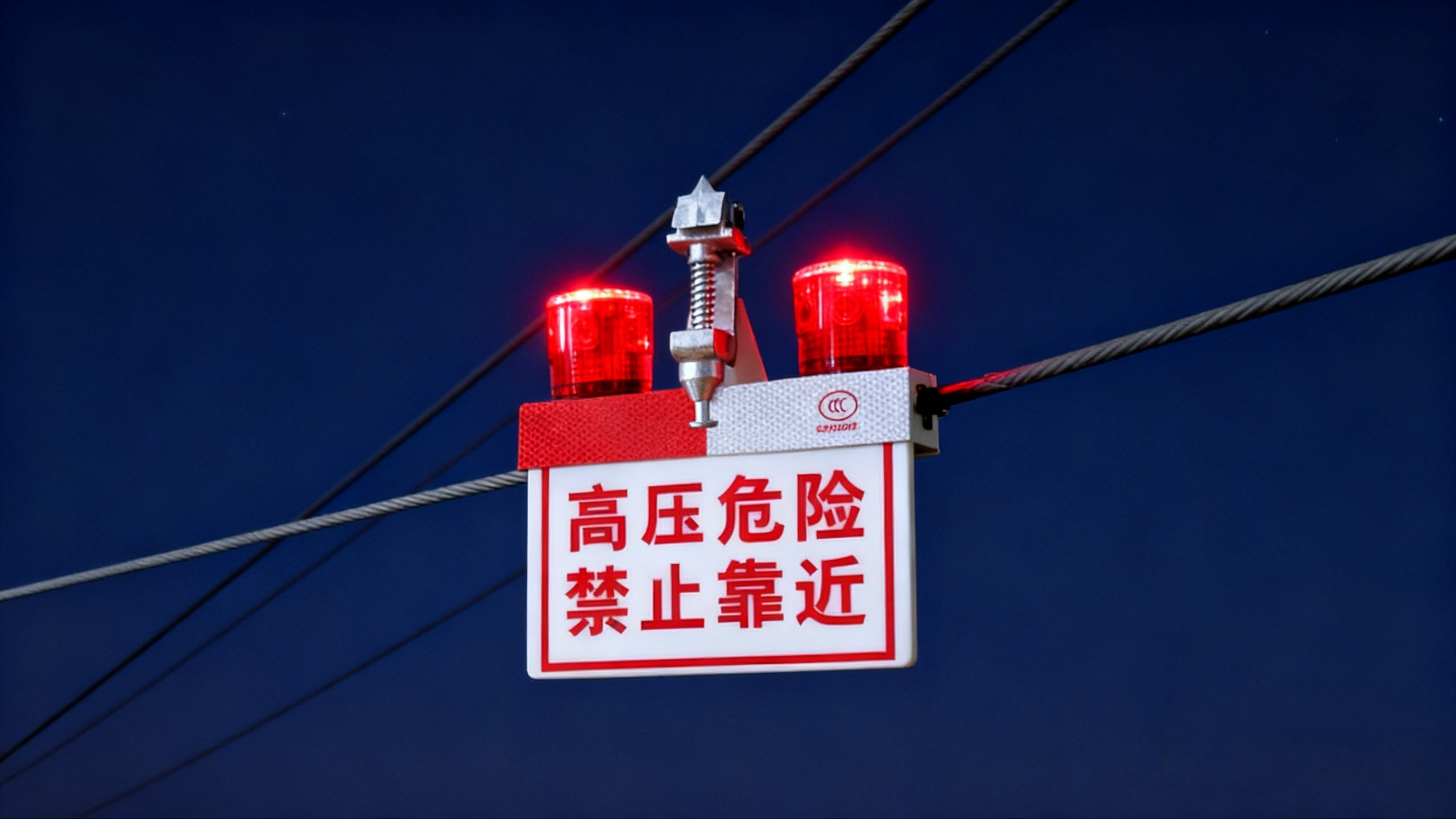 TLKS-PLSA- V高压线路太阳能防外破警示灯 输电导线夜间安全警示装置图片
