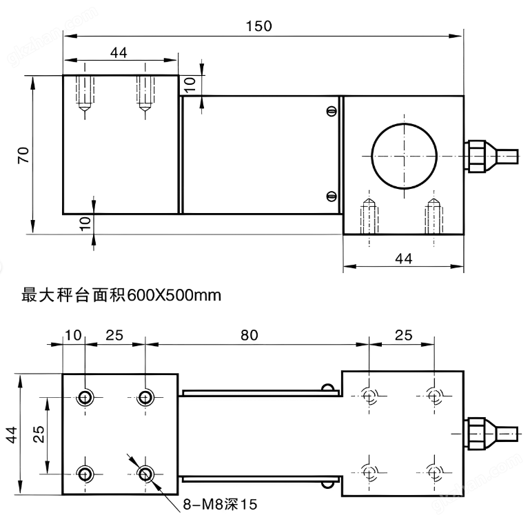 NTJH-2C平行梁式称重传感器