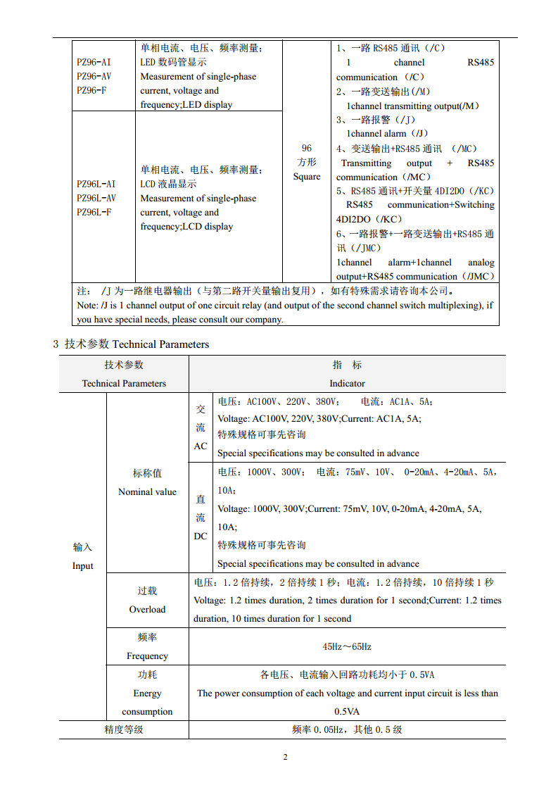 ACREL安科瑞PZ72-AI单相电流表LED显示安科瑞开孔67X67可编程交流采样220V/380V/ 图片