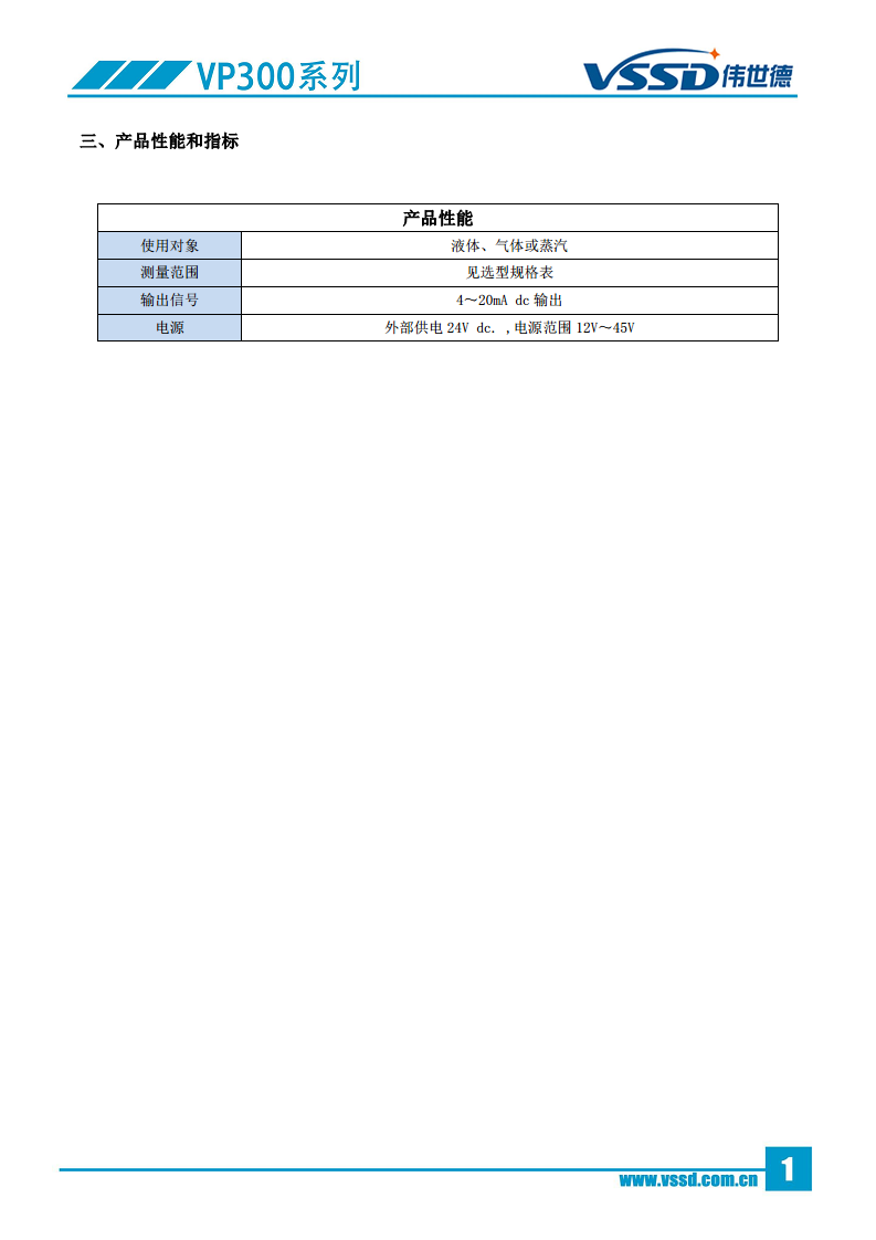 直连式压力-绝压变送器VP300图片
