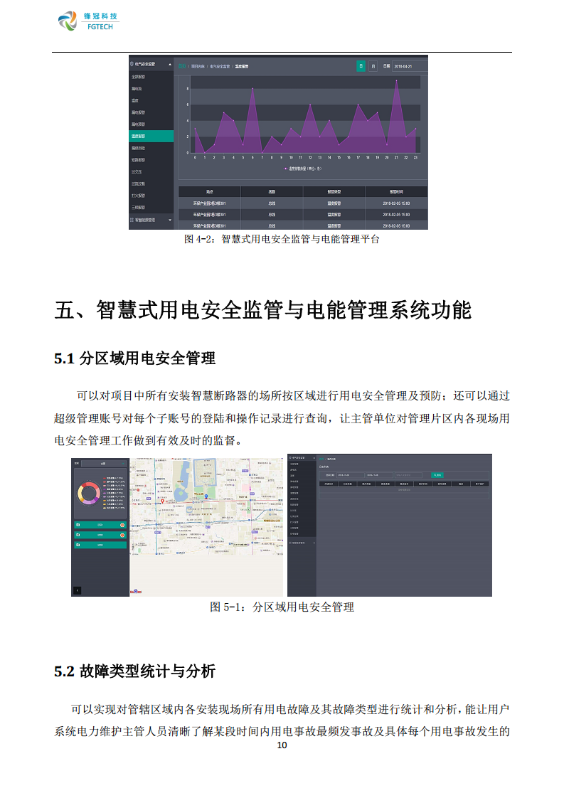 锋冠科技智慧式用电安全监管与电能管理系统解决方案图片