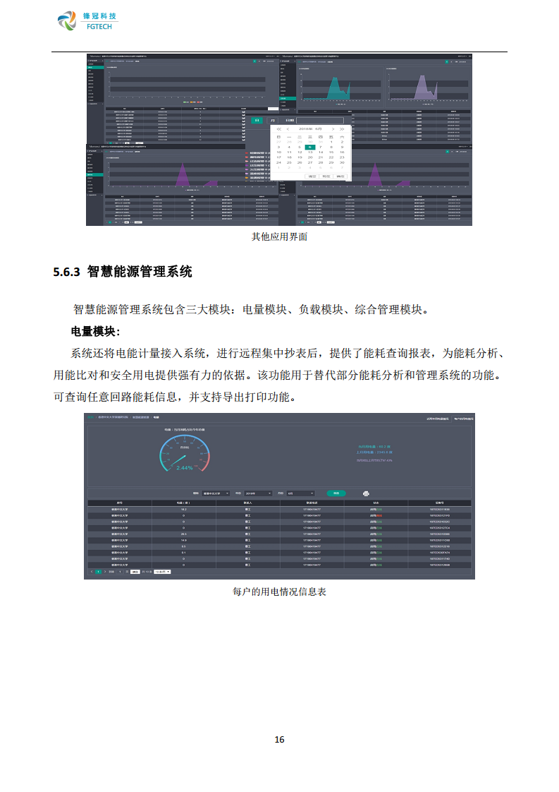 锋冠科技智慧式用电安全监管与电能管理系统解决方案图片