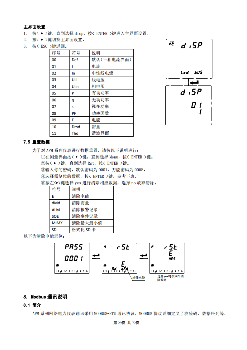 APM830精度0.2S三相电表双SR485通讯支持数据冻结DLT/645-2007波形记录复费率电能安科瑞图片