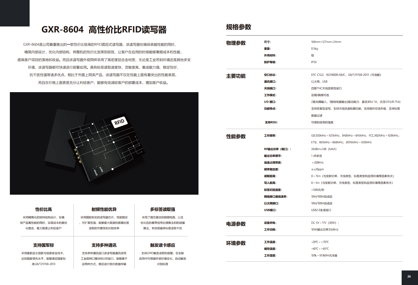 GXR-8604	高性价比RFID读写器图片