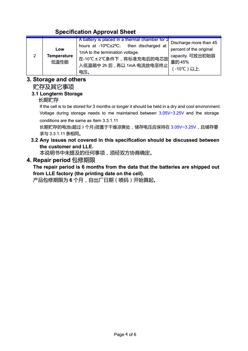 3.0V/160mAh软包锂锰一次电池CP142828图片