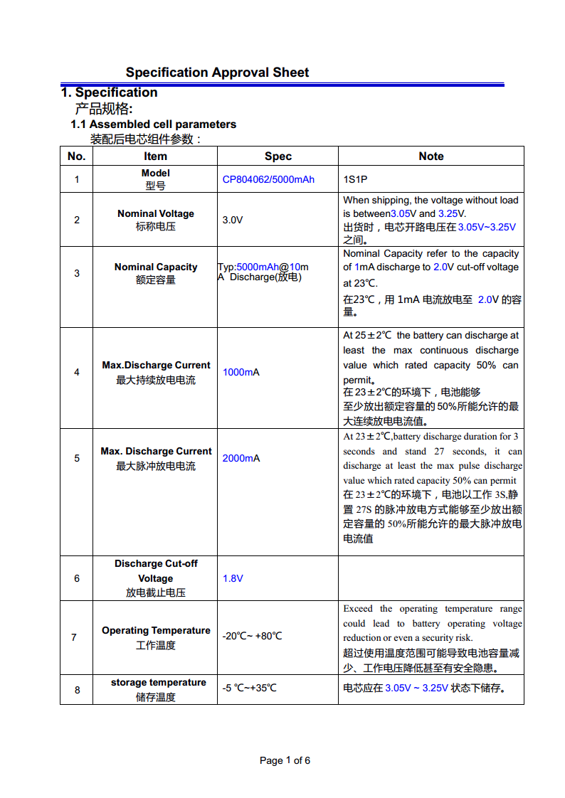 GPS定位器用3.0V/5000mAh软包锂锰一次性电池图片