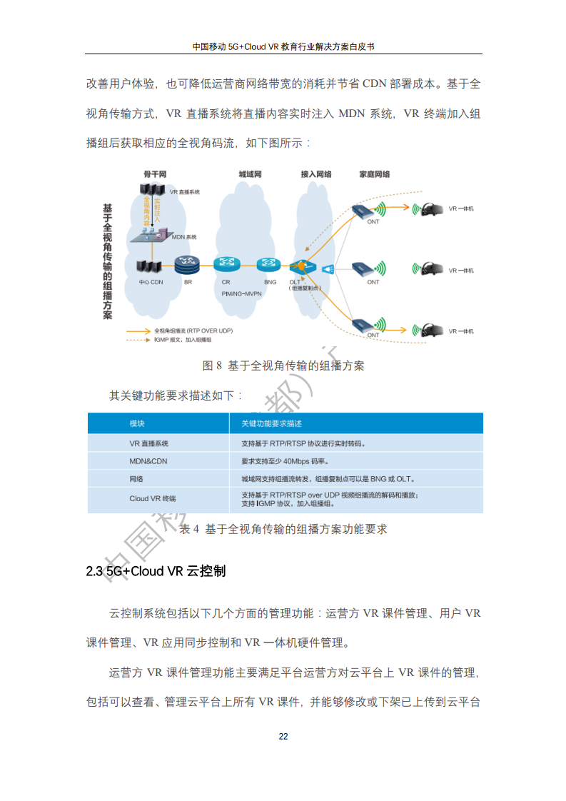 5G教育行业解决方案白皮书(5G+Cloud+VR)图片
