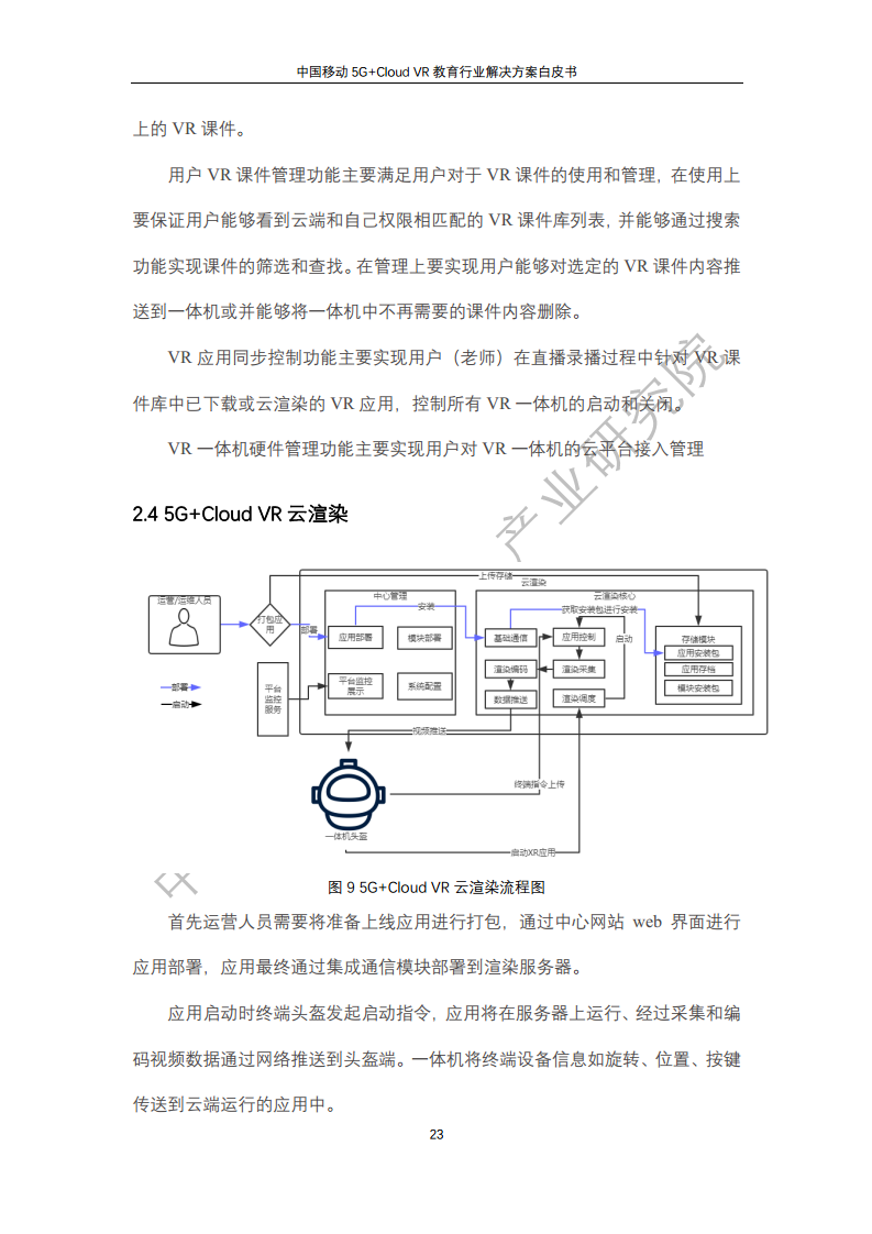 5G教育行业解决方案白皮书(5G+Cloud+VR)图片