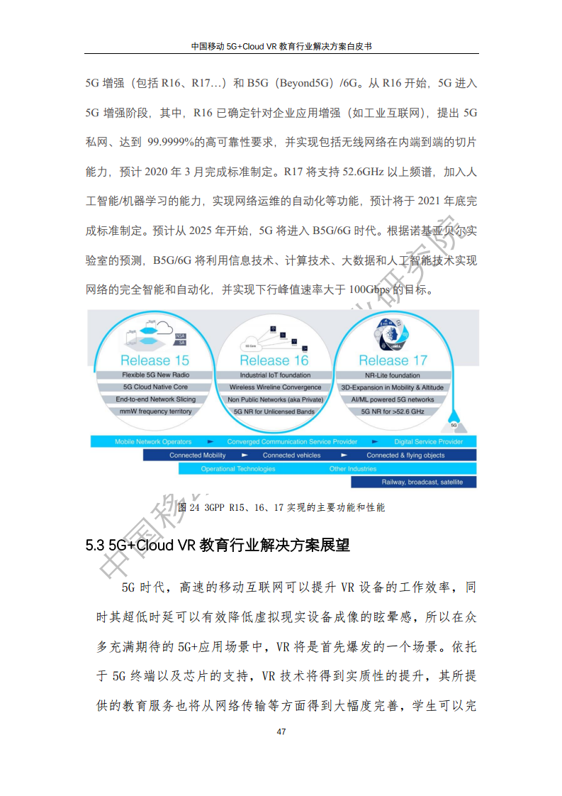 5G教育行业解决方案白皮书(5G+Cloud+VR)图片