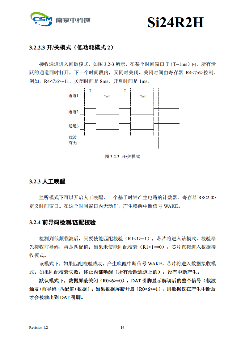 Si24R2H 超低功耗高性能125KHz唤醒功能2.4GHz无线单发射芯片图片