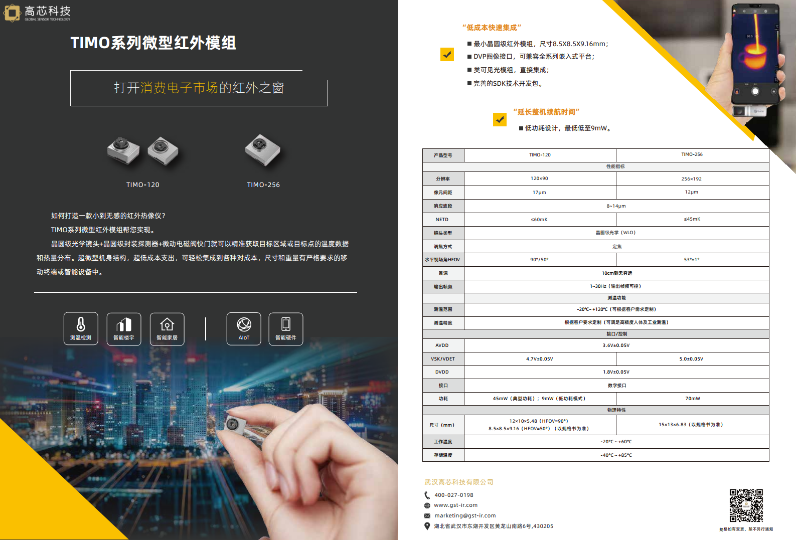 TIMO-256晶圆级红外模组图片