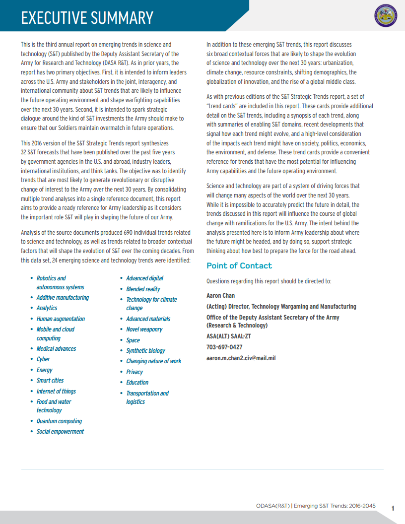 2016至2045年新兴科技趋势（英文版）图片