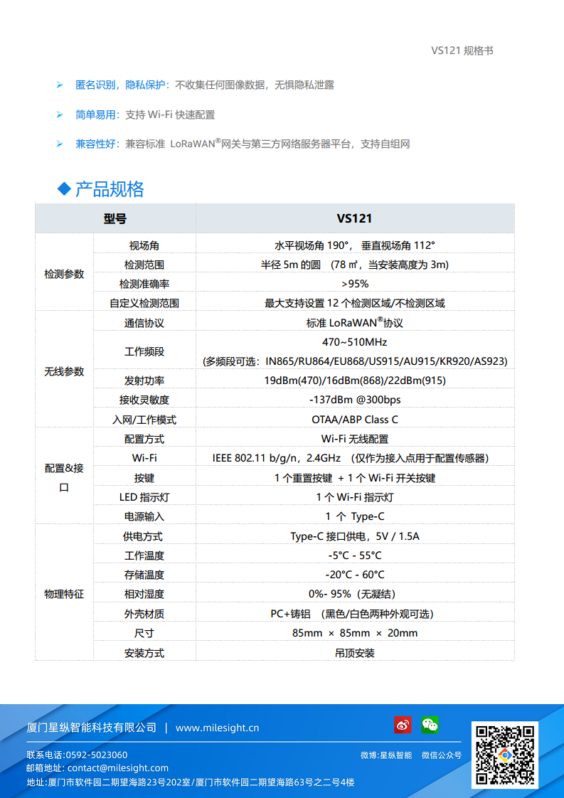 空间占用传感器图片