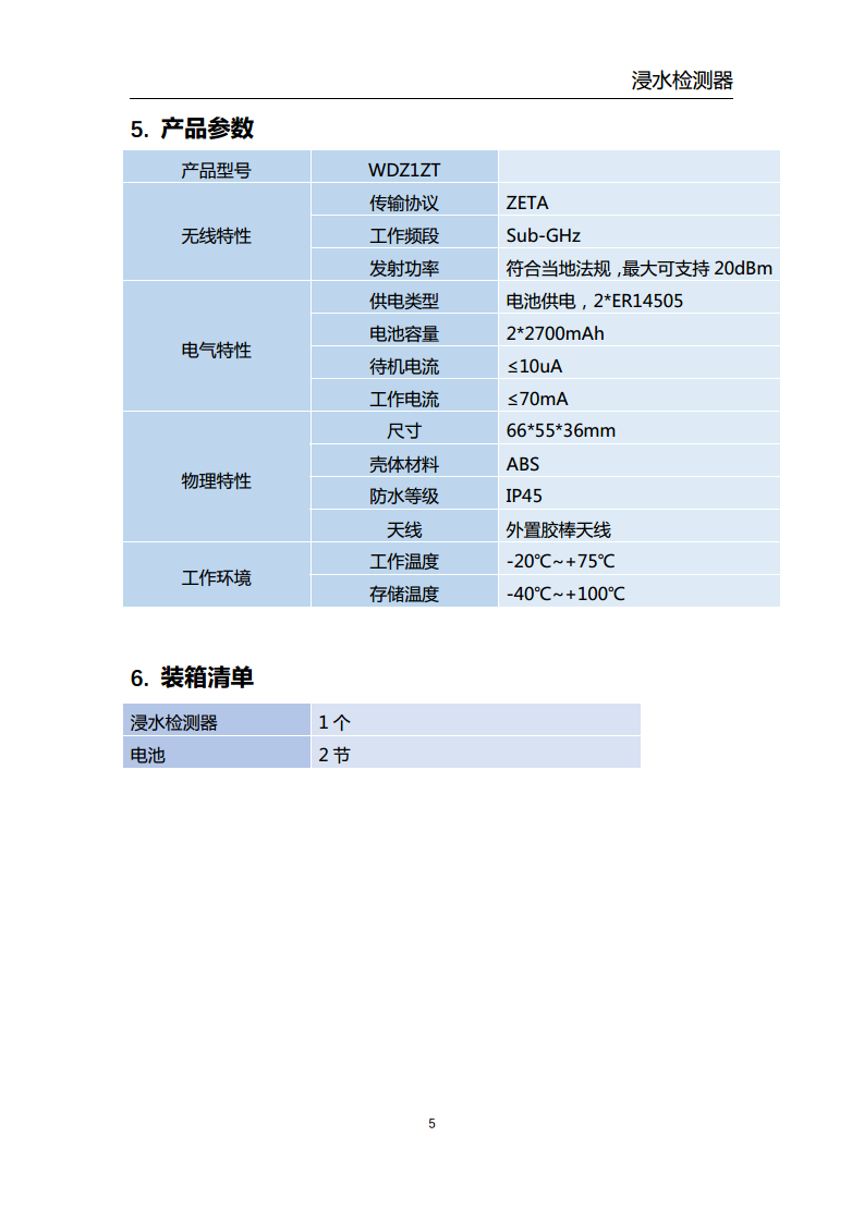 浸水检测器（触点式）图片