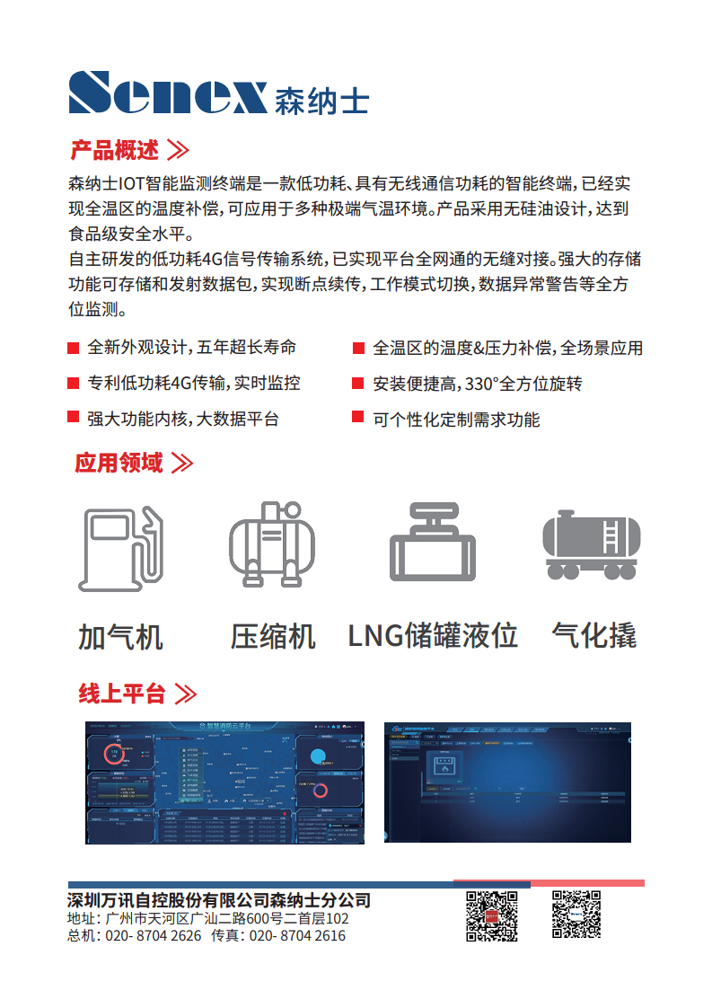 森纳士IOT智能监测终端（压力&温度）图片