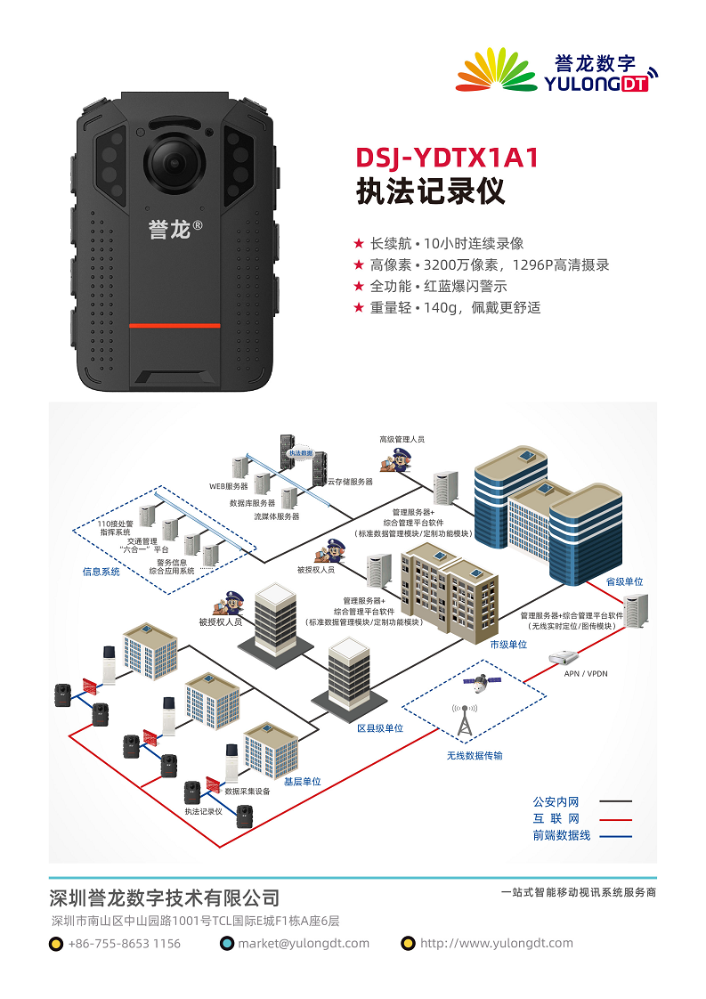 誉龙长续航执法记录仪DSJ-YDTX1A1图片