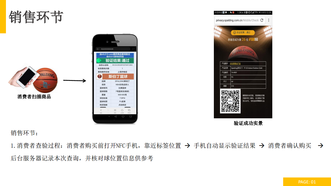 斯伯丁篮球 追溯防伪解决方案图片