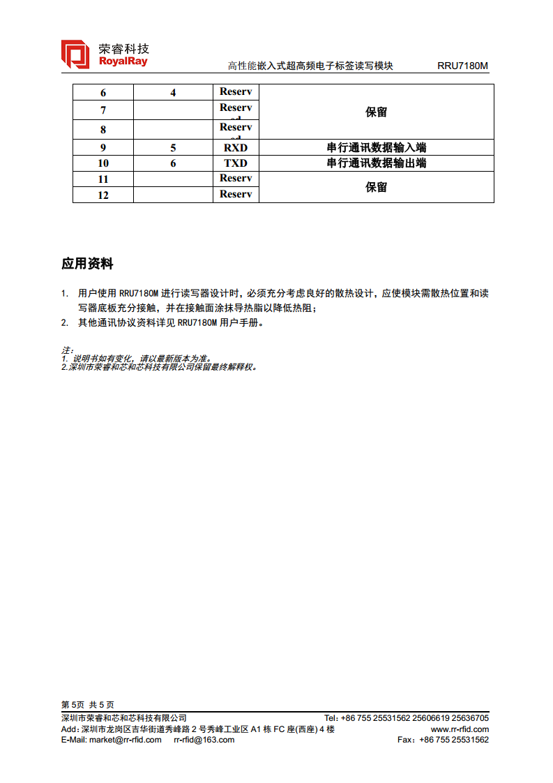 超高频高性能E710模块  RRU7180M图片