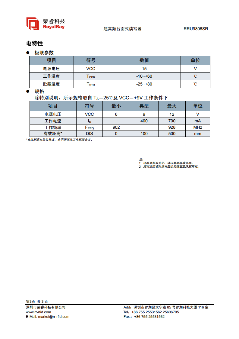 UHF桌面式发卡器 RRU9816SR图片