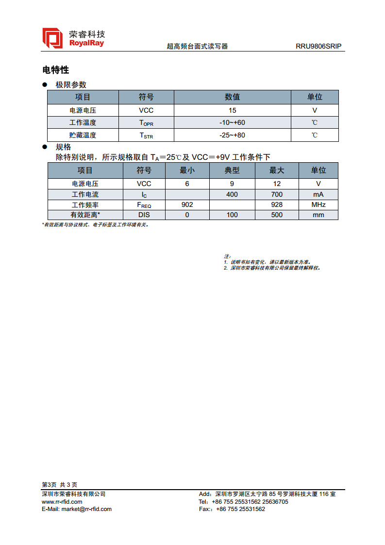 UHF桌面式发卡器 RRU9816SRIP图片