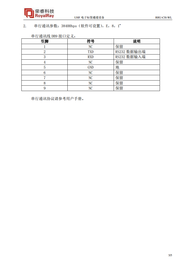 UHF通道设备 RRU-CH-WL图片