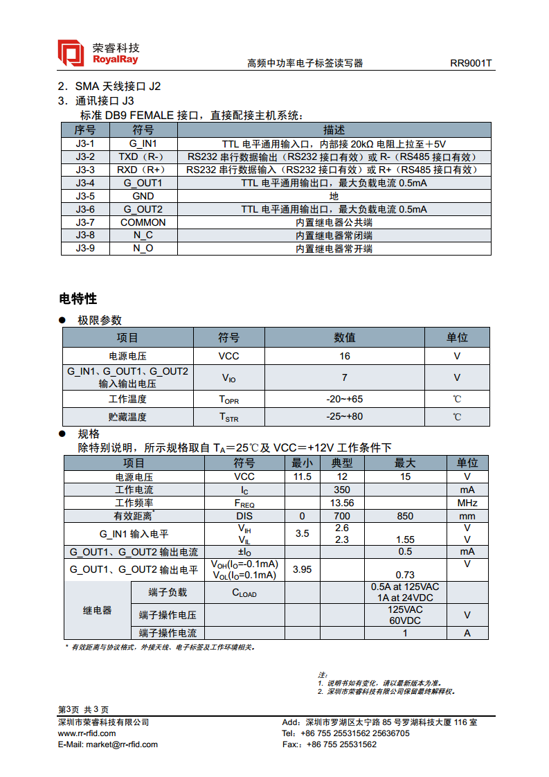 高频中功率读写器 RR9001T图片