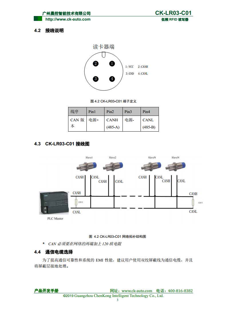 CK-LR03系列紧凑型低频读写器 CK-LR03-C01图片