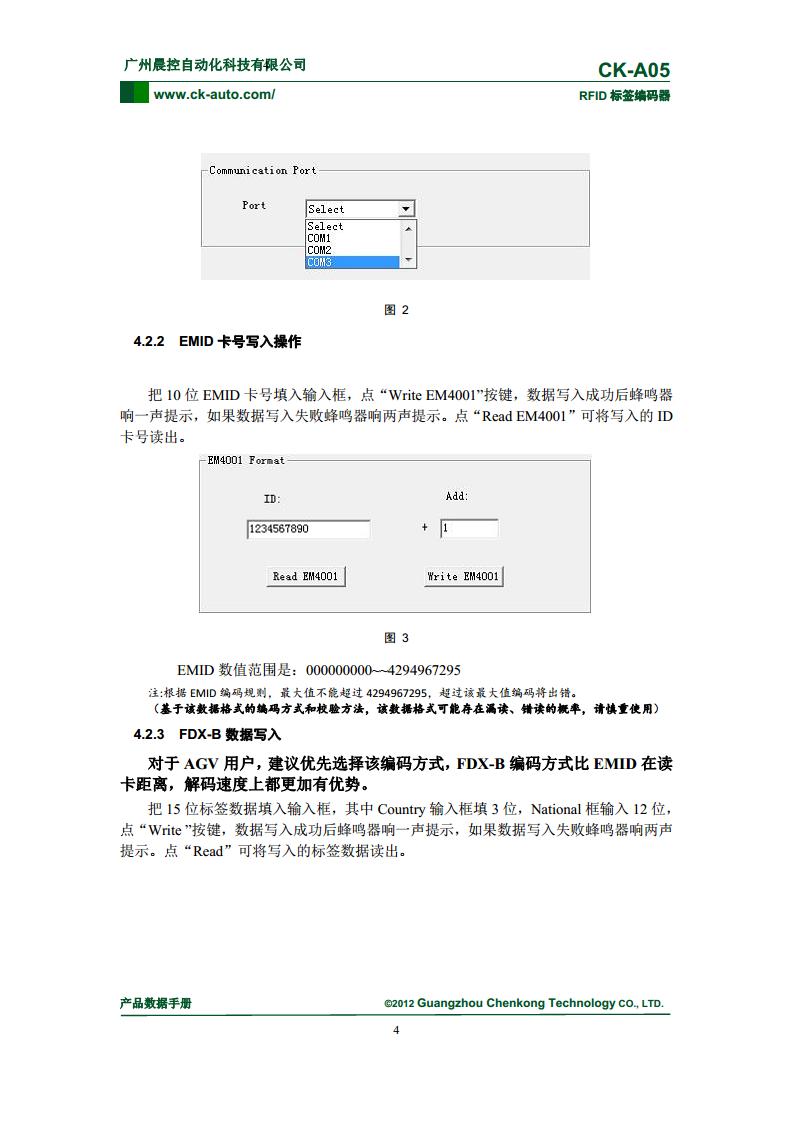 ic卡读卡器、桌面式读写器CK-A05图片