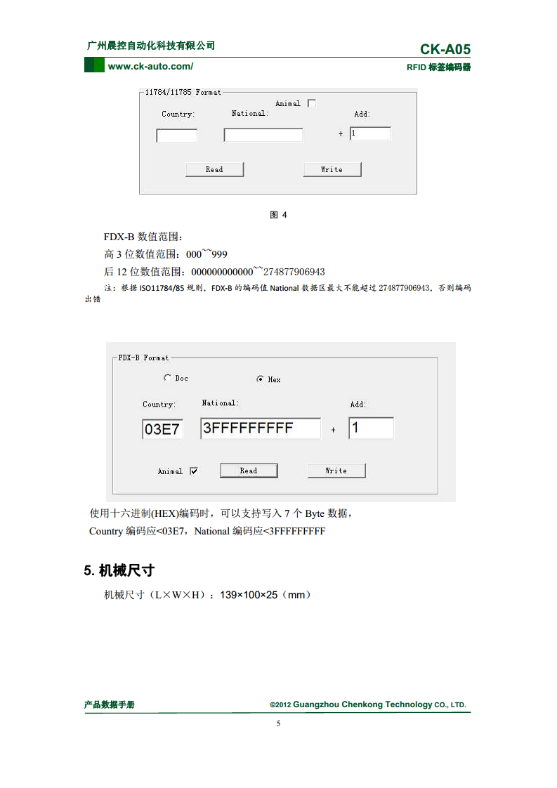 ic卡读卡器、桌面式读写器CK-A05图片