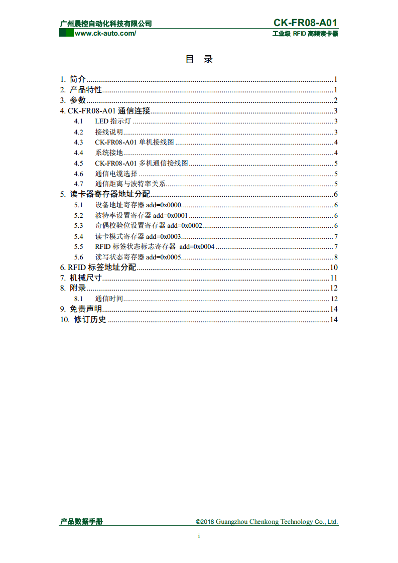 CK-FR08系列方形高频读写器 CK-FR08-A01图片