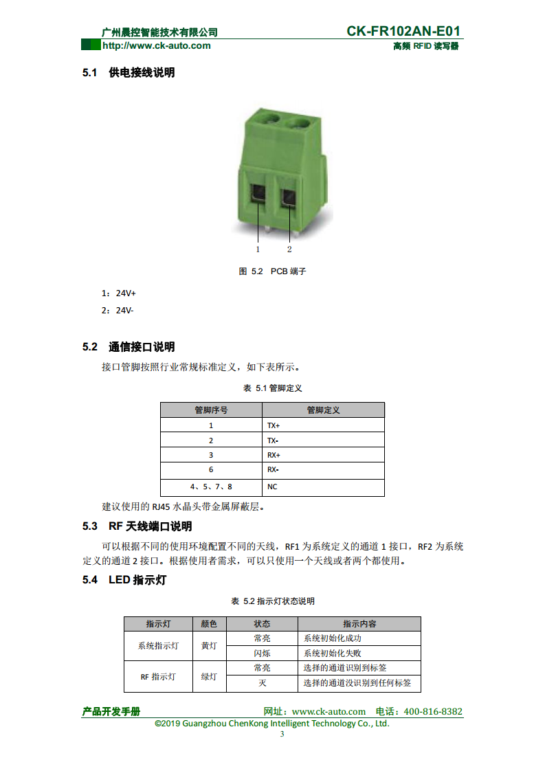 双探头高频读写器CK-FR102AN CK-FR102AN-E01图片