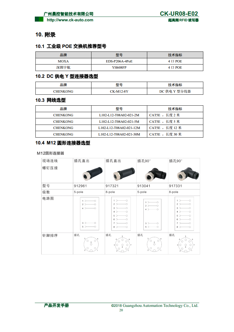 CK-UR08系列中距离超高频读写器 CK-UR08-E02图片