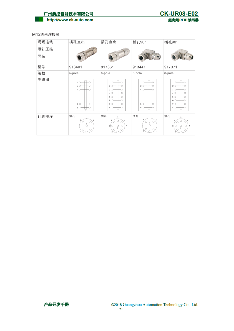 CK-UR08系列中距离超高频读写器 CK-UR08-E02图片