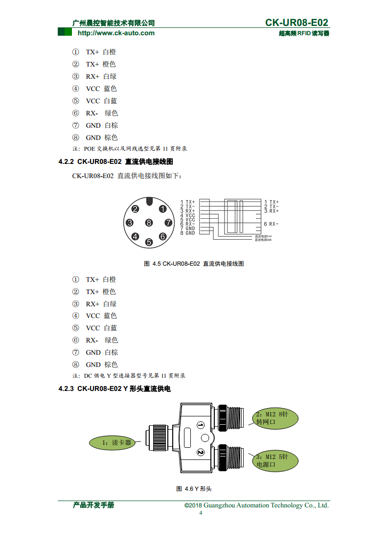 CK-UR08系列中距离超高频读写器 CK-UR08-E02图片