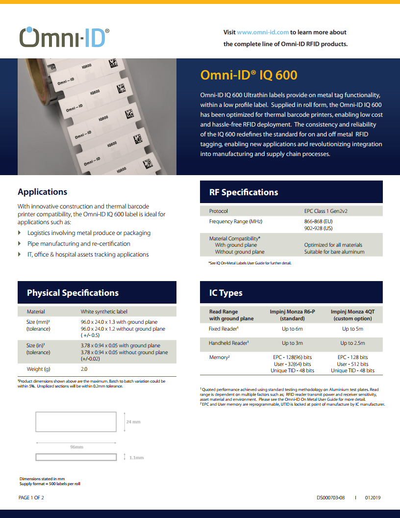 IQ标签  IQ600图片