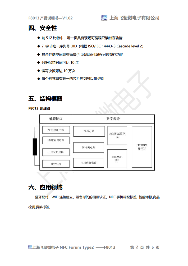 NFC标签芯片(带触发功能)  F8013图片