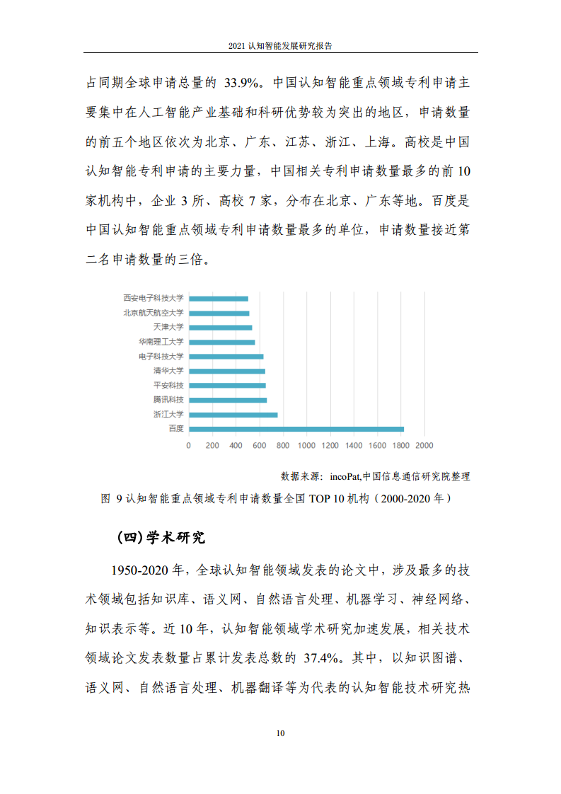 2021认知智能发展研究报告图片